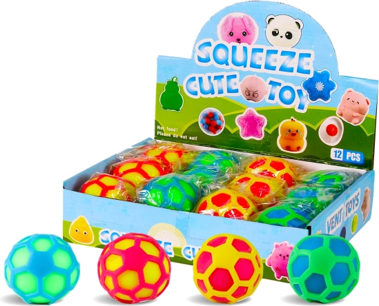 Balle anti-stress colorée 7 cm