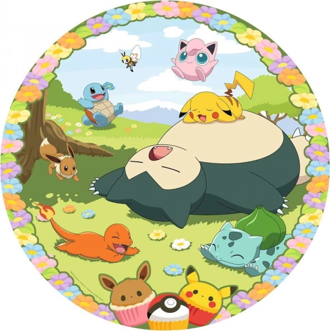 Puzzle rond Pokémon adorables 500 pièces