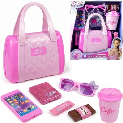 Ensemble d’accessoires de mode pour filles avec sac à main - 1 pièce
