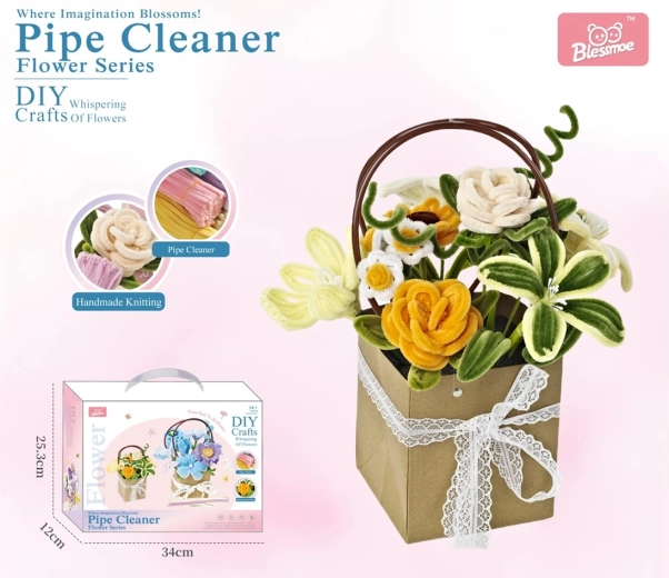Kit créatif DIY bouquet de fleurs pour enfants