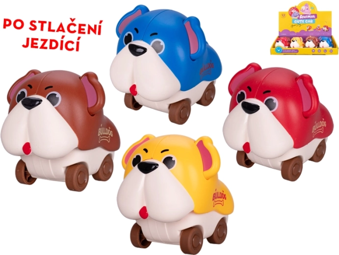 Chiot roulant 7,5 cm – jouet à presser pour enfants