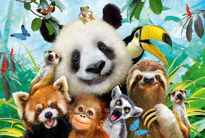 Puzzle divertissement animalier 200 pièces