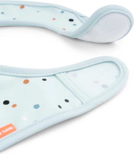Done by Deer bavoirs à fermeture Velcro Elphee bleus – 2 pcs