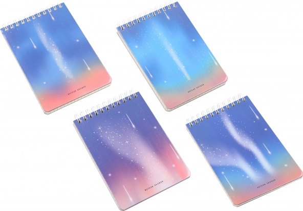 Bloc-notes à spirale 10 × 14 cm, 80 pages – Zodiac