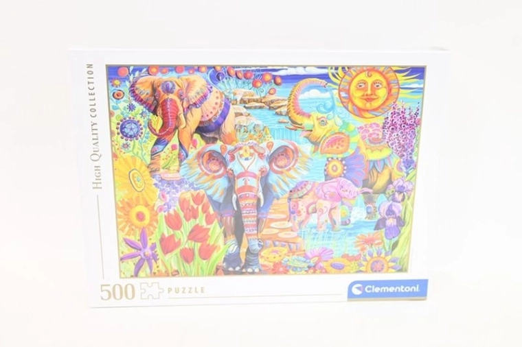 Puzzle Clementoni Elephants Carnival 500 pièces