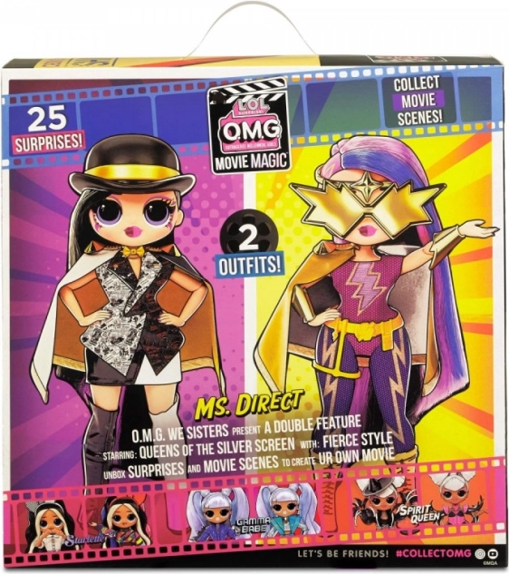 Poupée L.O.L. Surprise! OMG Movie Magic Ms. Direct (grande sœur) – 25 surprises