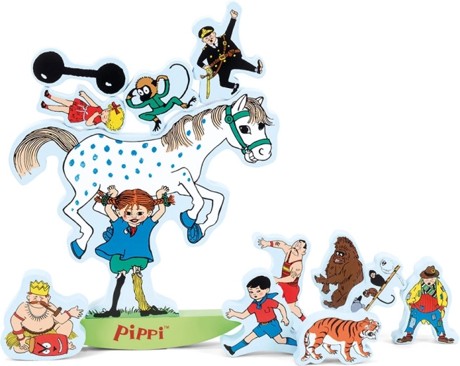 Pippi – jeu d’empilage d’équilibre en pièces de bois