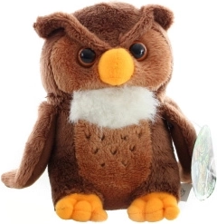 Chouette en peluche 18 cm – doudou tout doux pour enfants et adultes