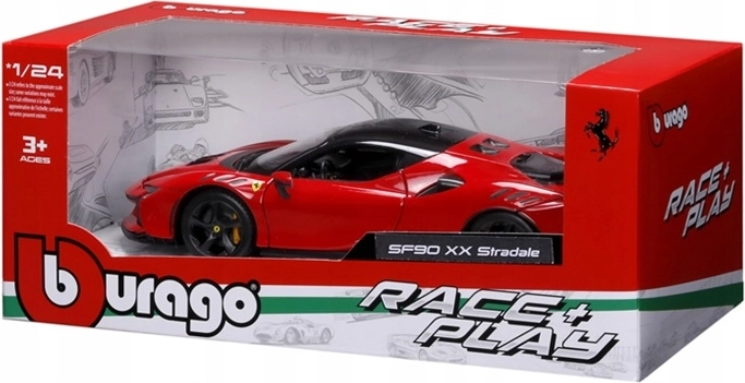 BBU Ferrari SF90 Stradale rouge à l'échelle 1:24