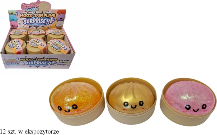 Squishy antistress ravioli avec billes et paillettes