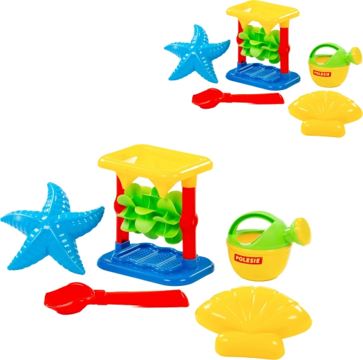 Set de sable avec moulin, 5 pièces