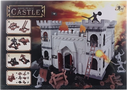 Château avec chevaliers et accessoires