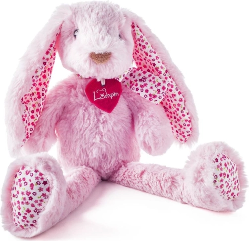 Lapin rose en peluche Stella 38 cm