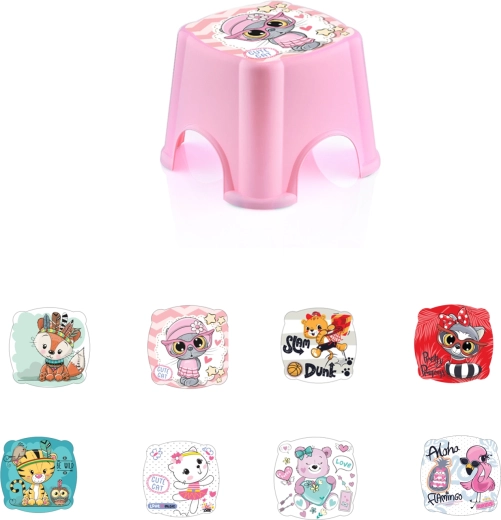 Chaise en plastique pour enfants avec motif de conte de fées