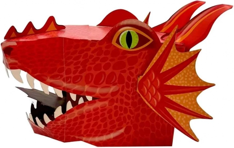 Masque créatif Fiesta Crafts Dragon Rouge