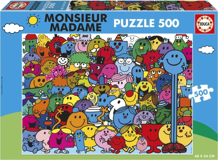 Puzzle Educa Monsieur Madame 500 pièces