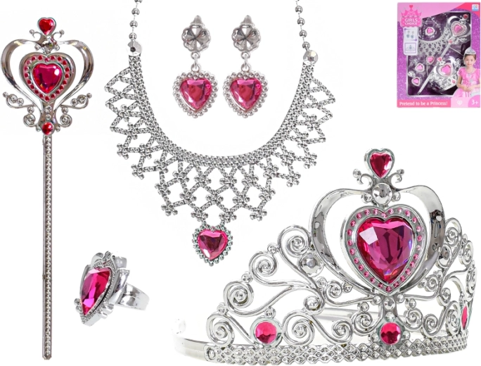 Coffret beauté pour princesse – couronne, sceptre et bijoux