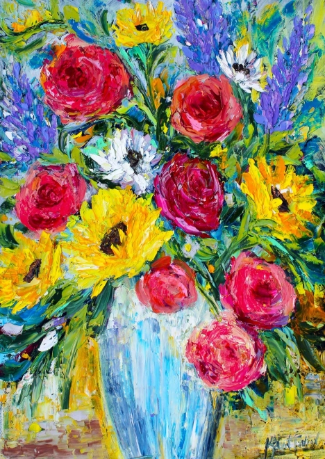 Profitez du Puzzle Fleurs éternelles 1000 pièces