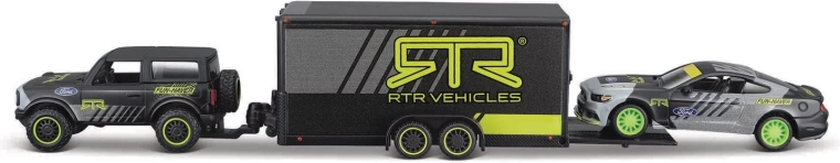 Maisto Design Team Haulers Ford Bronco avec remorque et Ford Mustang GT 1:64