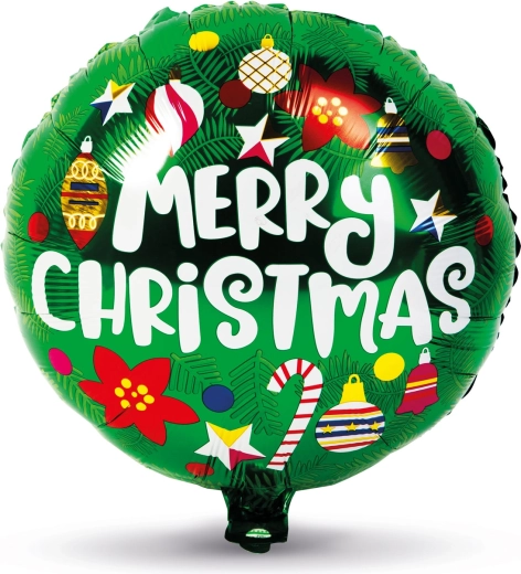 Ballon en aluminium de Noël en forme de boule, 45 cm