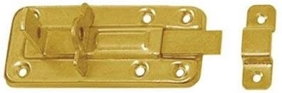 Verrou avec possibilité de cadenas 100 × 40 × 1,0 mm, acier zingué jaune