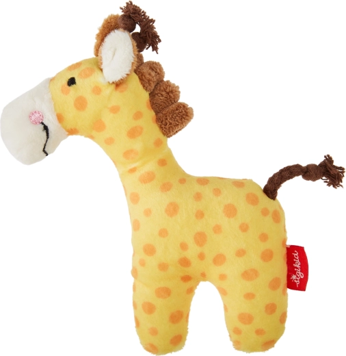 Sigikid première girafe en peluche avec hochet 15 cm