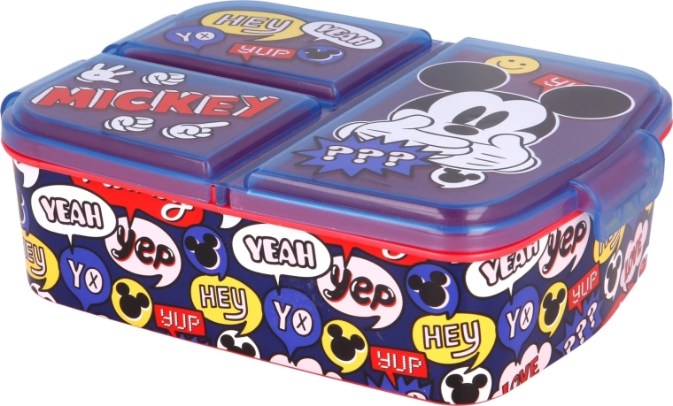 Boîte à goûter multi-compartiments Mickey Mouse