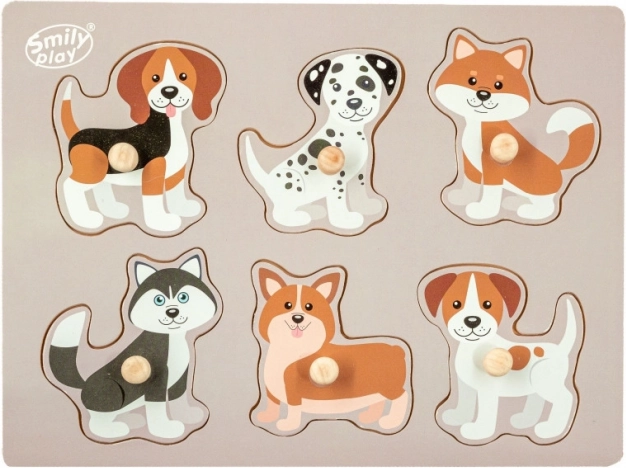 Puzzle en bois Animaux chiens