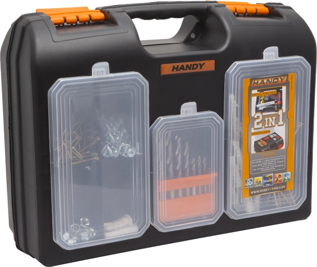 Mallette à outils en plastique avec organiseur