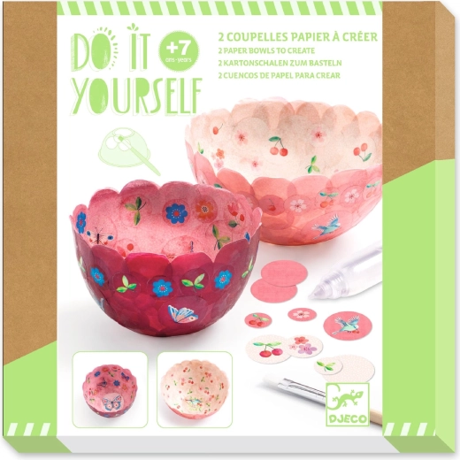 Djeco DIY fabrication de petits bols en papier In the air