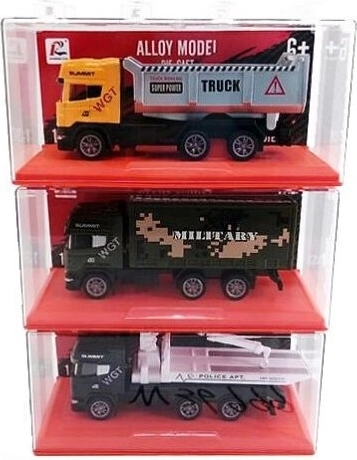 Mini camion métallique 11 cm en boîte (mix de 14 modèles) - 1 pièce