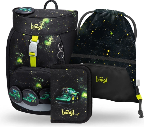 Ensemble scolaire BAAGL Airy Tracteur – sac à dos, trousse et sac GRS