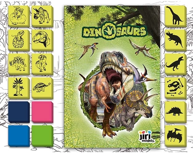 Tamponnage amusant Dinosaures