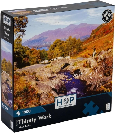 House of Puzzles Rafraîchissement au bord du ruisseau – puzzle de 1000 pièces