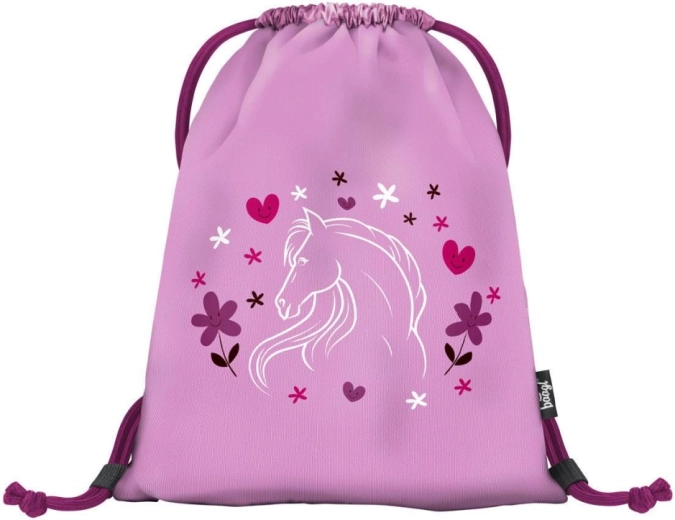 Sac de sport/chaussons motif cheval