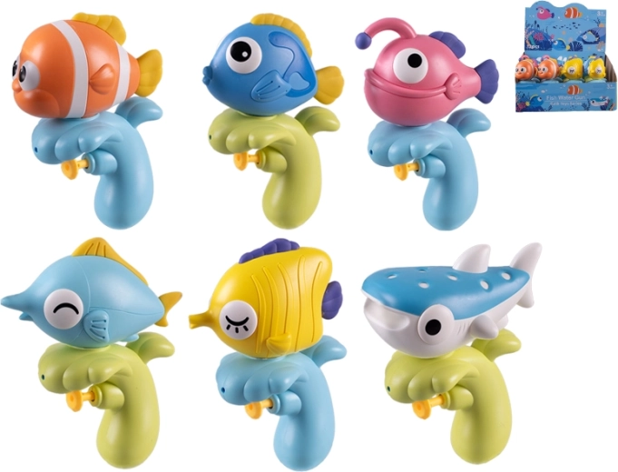 Pistolet à eau en forme de poisson 15 cm