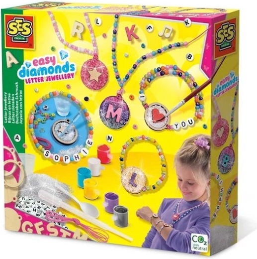 SES Creative kit de création de bijoux avec lettres