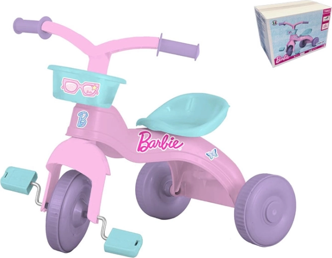 Tricycle pour enfants rose BARBIE avec panier avant
