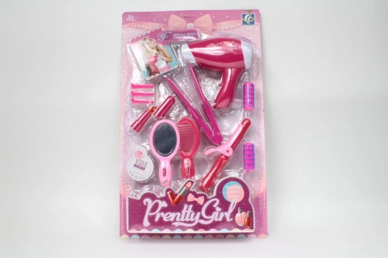 Coffret beauté pour enfants avec sèche-cheveux à piles