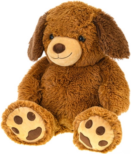 Petit chien en peluche assis 60 cm - 1 pièce