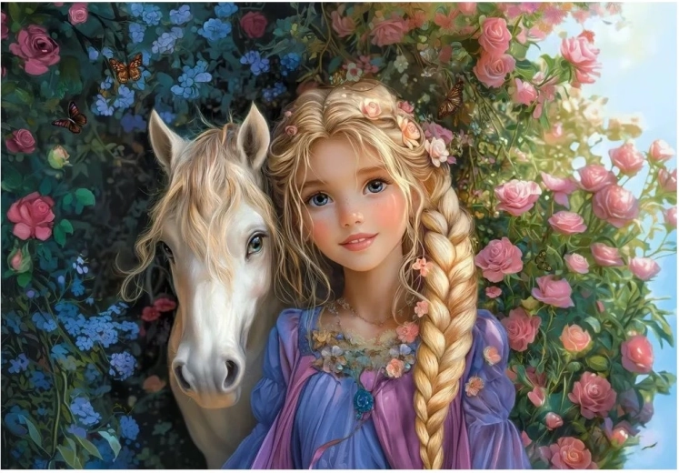Puzzle Castorland Princesse avec cheval 1500 pièces