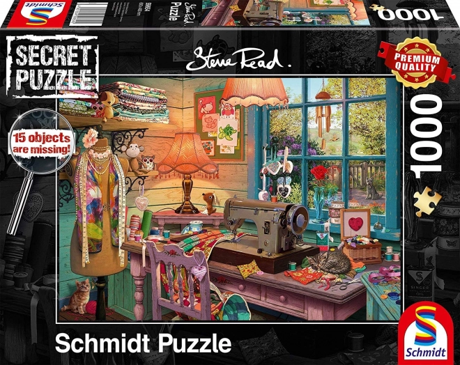 Puzzle Schmidt Secret – atelier de couture, 1000 pièces