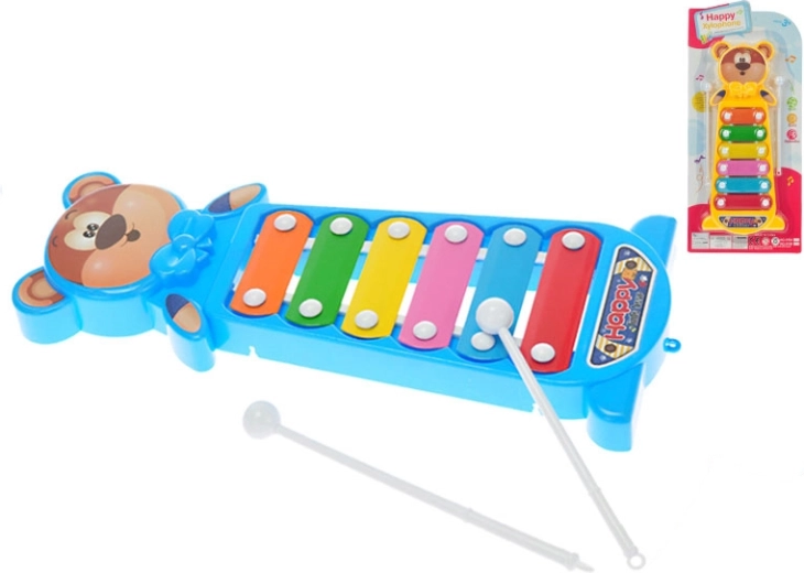 Xylophone ourson 28 cm – jouet musical pour enfants
