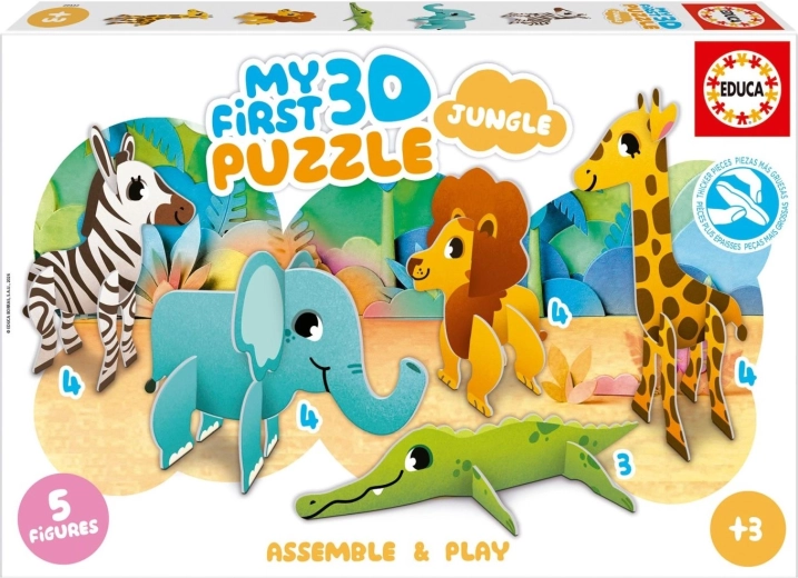 Educa Mes premiers puzzles 3D Jungle 5 en 1
