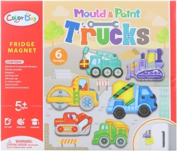 Fabrication d’aimants – coffret créatif véhicules de chantier