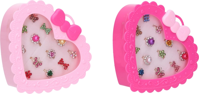 Bagues en boîte – lot de 12 pièces