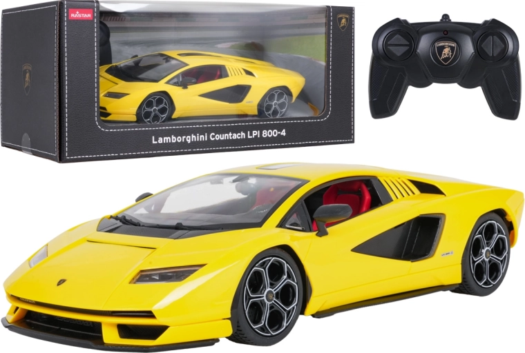 Voiture télécommandée Rastar Lamborghini Countach LPI 800-4 jaune 1:16