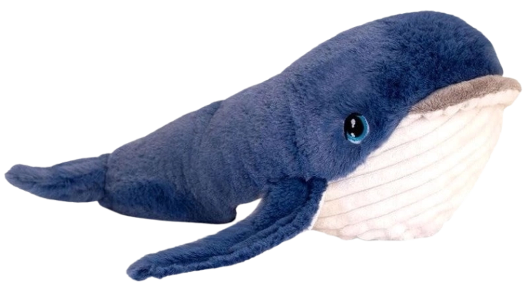 Baleine en peluche Keeleco 25 cm