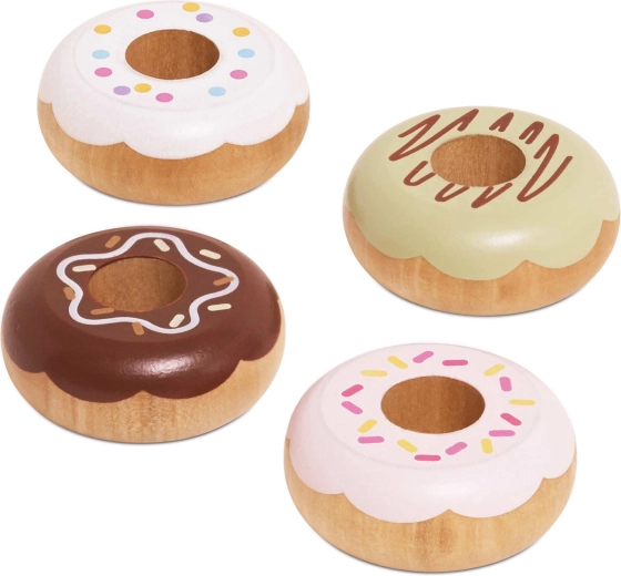 Donuts en bois pour cuisine pour enfants Le Toy Van (4 pièces)