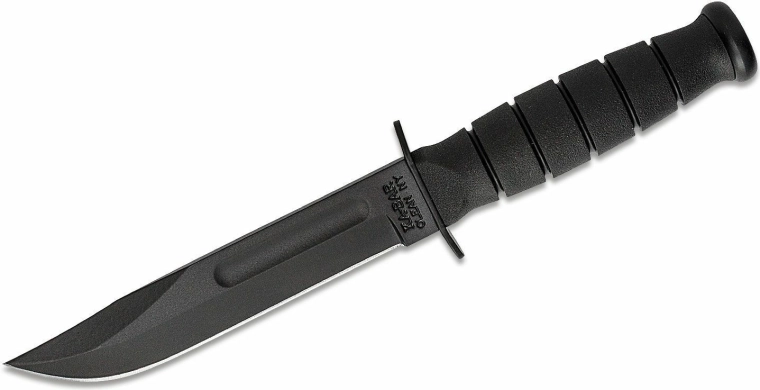 KA-BAR Short Black – couteau tactique noir à lame fixe